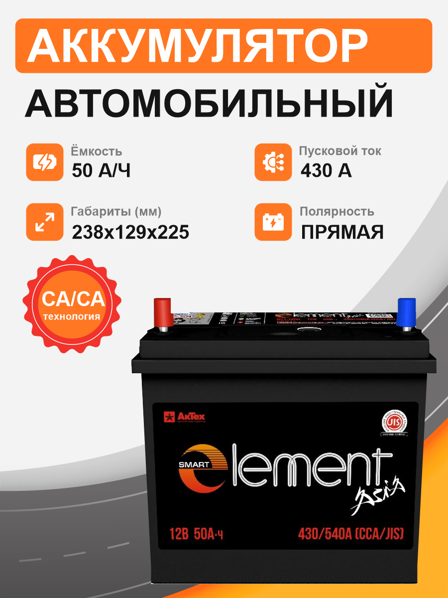 Smart Element Аsia 50 п.п. стартовый ток 430 EN ELEА 50-3-L тонкая клемма