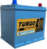 TURBO BATTERY 65 о.п. 670 А, Азия  75D23L, c бортом,корпус D23