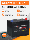 Аккумулятор EUROSTART 70 Ah о.п. старт. ток 620 А Азия D26 корпус 70Ач 620А обр. пол. Аккумулятор EUROSTART 70 Ah о.п. старт. ток 620 А Азия D26 корпус 70Ач 620А обр. пол.